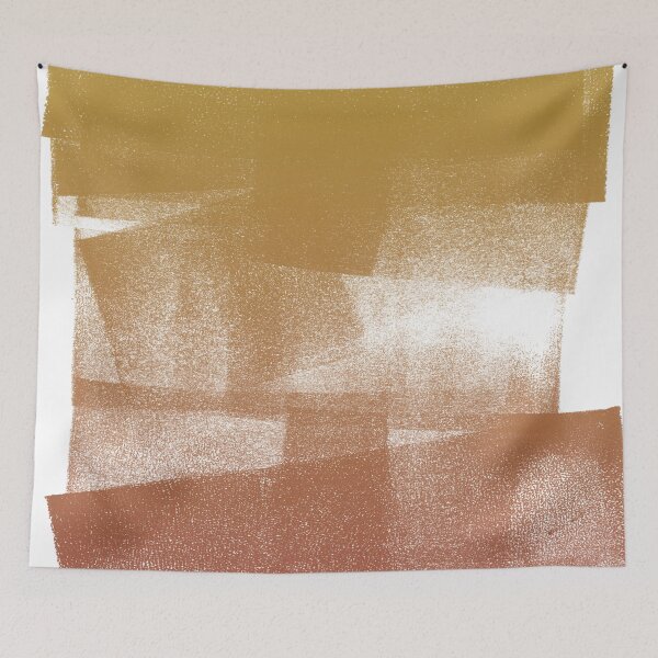 Item preview, Swatch Sample Textured Monoprint - Saffron to Ruby Gradient designed and sold by Irene Estelle.