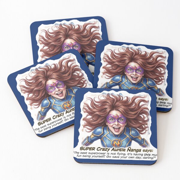 Item preview, Super Crazy Auntie Ñanga: Funny Superhero Empowerment Art designed and sold by KabronX.
