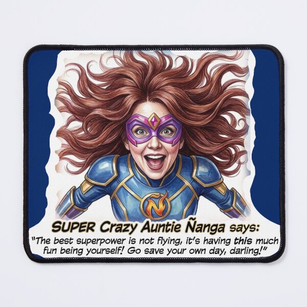 Item preview, Super Crazy Auntie Ñanga: Funny Superhero Empowerment Art designed and sold by KabronX.