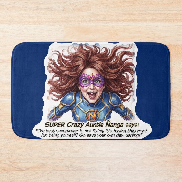 Item preview, Super Crazy Auntie Ñanga: Funny Superhero Empowerment Art designed and sold by KabronX.