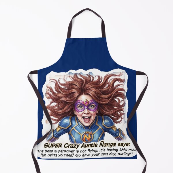 Item preview, Super Crazy Auntie Ñanga: Funny Superhero Empowerment Art designed and sold by KabronX.
