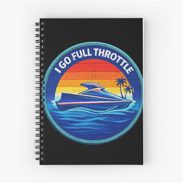 Item preview, I Go Full Throttle Jet Ski Lake Life Retro Sunset Water Sports designed and sold by CarantinedChaos.