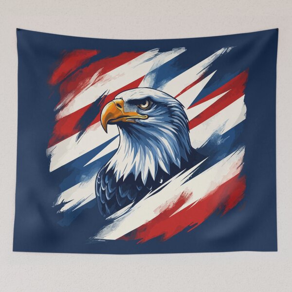 Item preview, Bald eagle / Patriotic pattern designed and sold by Grypis.