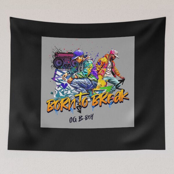 Item preview, Born to Breakdance Dynamic Dancers Art designed and sold by Tsugraf Designs.