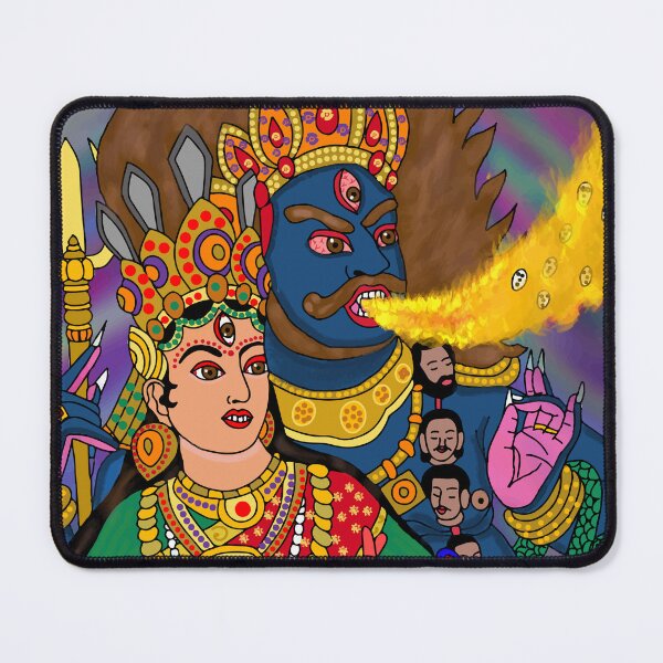 Item preview, Rudra Rudrani Divine Artwork – Shiva Shakti Spiritual Art Design designed and sold by Harshit_Digital_Arts.