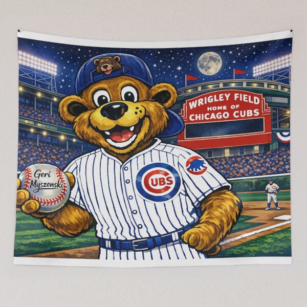 Item preview, Chicago Cubs Clark Mascot January 13, 2014 designed and sold by The Art Queen Of Michigan .