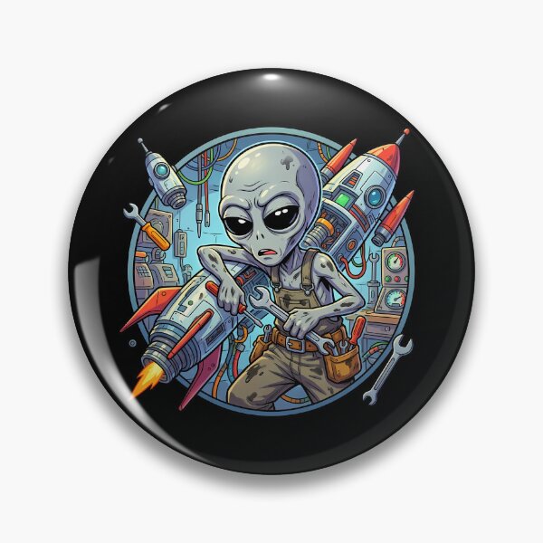 Item preview, Grumpy Alien Space Mechanic designed and sold by Sunkhung.