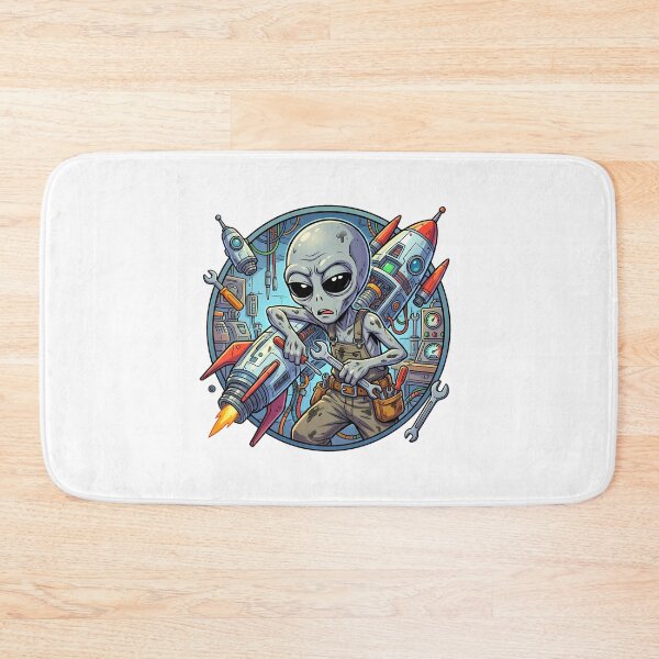 Item preview, Grumpy Alien Space Mechanic designed and sold by Sunkhung.