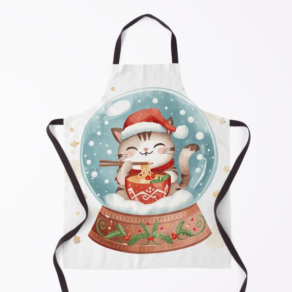 Item preview, Snow globe Cat eating ramen designed and sold by JosueShop101.