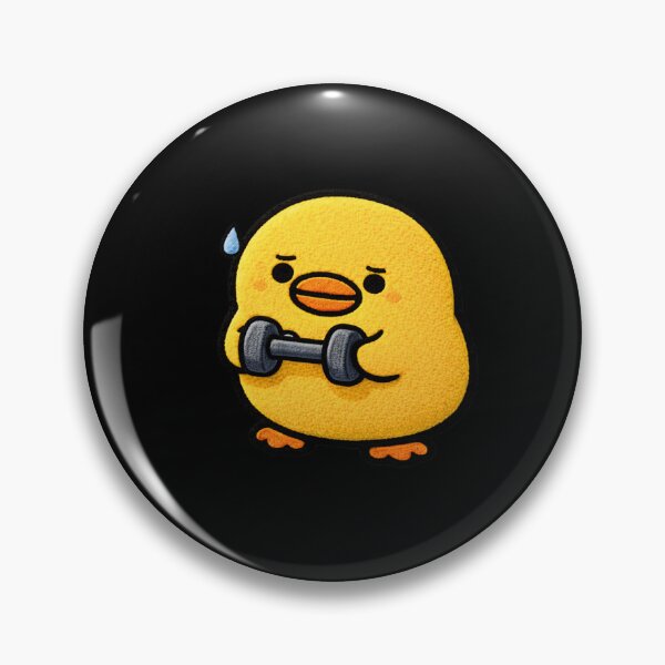 Item preview, Workout Beginner Duck – Cute Chibi Duck Funny Gym Fitness Aesthetic Design designed and sold by ColorSplash123.