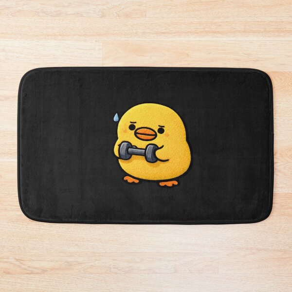 Item preview, Workout Beginner Duck – Cute Chibi Duck Funny Gym Fitness Aesthetic Design designed and sold by ColorSplash123.