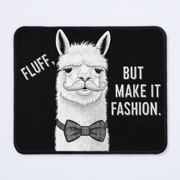 Item preview, Fluff But Make It Fashion Llama designed and sold by SillyPawsStudio.