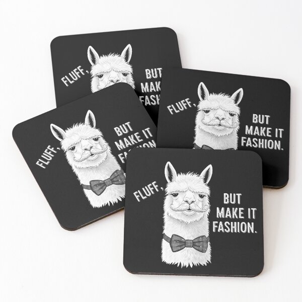 Item preview, Fluff But Make It Fashion Llama designed and sold by SillyPawsStudio.