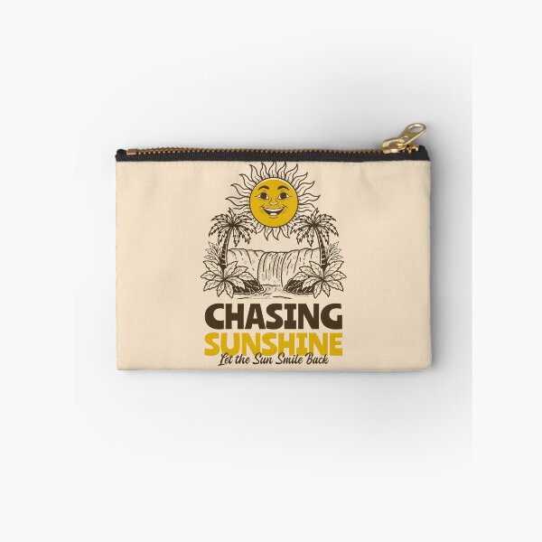 Item preview, Chasing Sunshine Retro Smiling Sun Tropical Waterfall Vintage Style Design designed and sold by adipra.