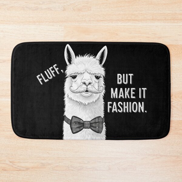 Item preview, Fluff But Make It Fashion Llama designed and sold by SillyPawsStudio.