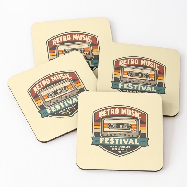 Item preview, Retro Music Festival Vintage Cassette Tape 80s Nostalgia designed and sold by SplashTastic.