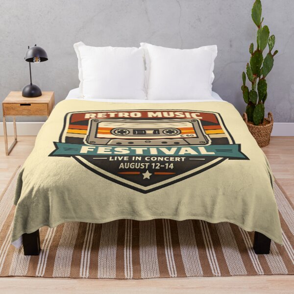 Item preview, Retro Music Festival Vintage Cassette Tape 80s Nostalgia designed and sold by SplashTastic.
