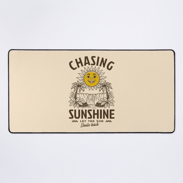Item preview, Chasing Sunshine Retro Smiling Sun Tropical Waterfall Vintage Style Design designed and sold by adipra.