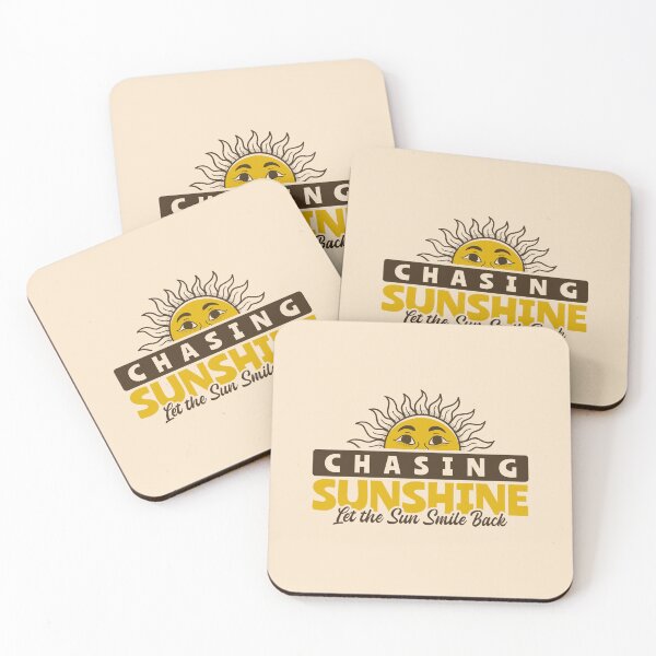 Item preview, Chasing Sunshine Retro Smiling Sun Tropical Waterfall Vintage Style Design designed and sold by adipra.