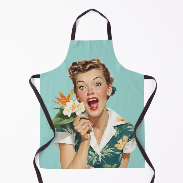 Item preview, Vintage Pin-Up Floral Surprise designed and sold by junkydotcom.