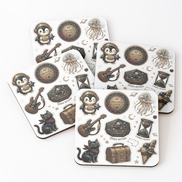 Item preview, Astronaut Panda & Universe Guide: Vintage Cosmic Discovery Collection designed and sold by Csstoree.