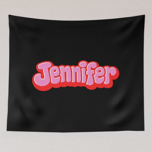 Item preview, Retro Pink Bubble Letter JENNIFER – Vintage 90s Aesthetic designed and sold by Jennifer Chiera.