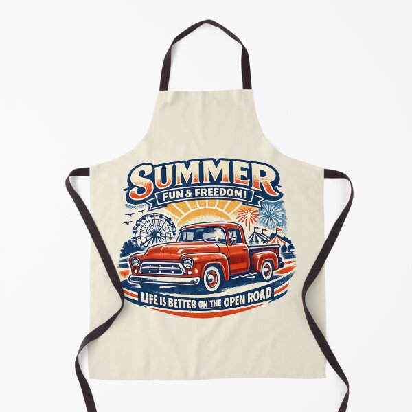 Item preview, Summer Fun and Freedom Vintage Truck Americana designed and sold by SplashTastic.