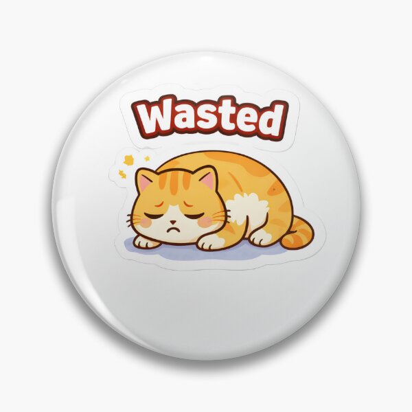 Artikelvorschau, Verschwenderischer Katzenaufkleber, lustig, faul, süß, Kawaii entworfen und verkauft von Luxers Sticker Shop.