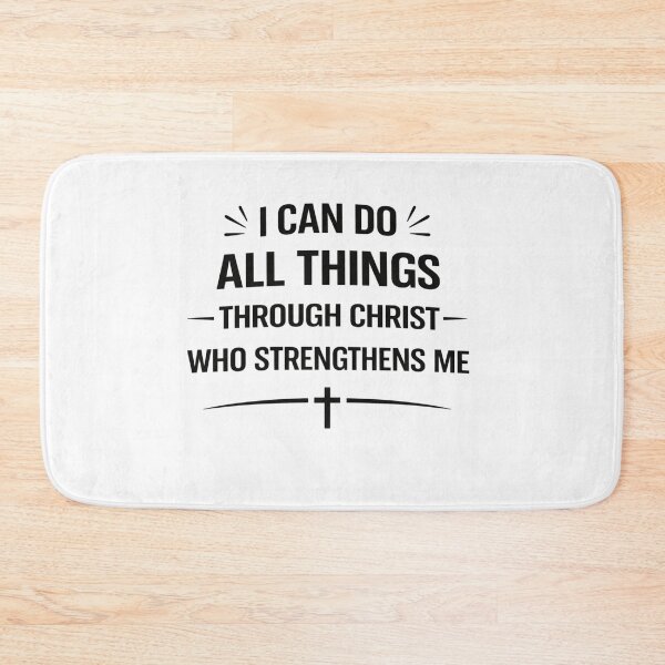 Item preview, Copy of I Can Do All Things Through Christ – Christian Faith Inspirational Quote designed and sold by MARSHORY.