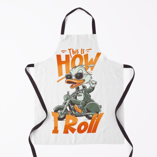 Item preview, This Is How I Roll Cool Duck Biker Motorcycle designed and sold by LunaPixelStudio.