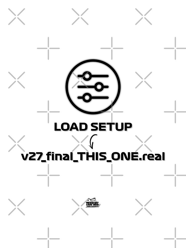 Thumbnail 3 of 3, Scarf, Sim Racing Setup v27 Design | Racing Setup Motorsport Meme designed and sold by GozzillaSHOP.
