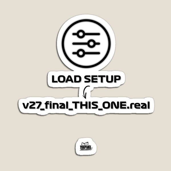 Item preview, Sim Racing Setup v27 Design | Racing Setup Motorsport Meme designed and sold by TeeFuel.