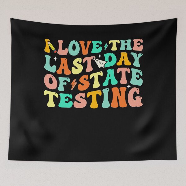 Item preview, Groovy Last Day of State Testing Retro Teacher designed and sold by KroghDs.