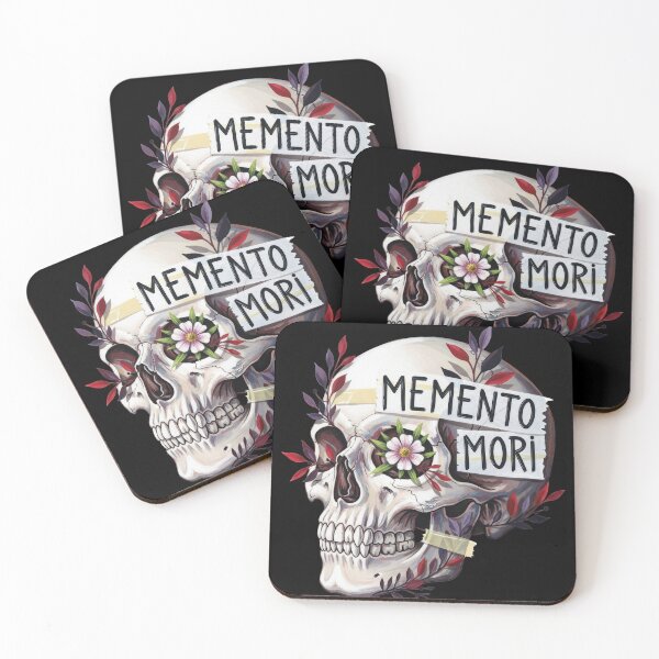 Item preview, Memento Mori Skull Flowers Dead Leaves and Flowers designed and sold by nuel-art.