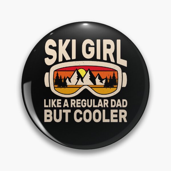 Item preview, Funny Ski Girl Like A Regular Dad But Cooler Retro designed and sold by KroghDs.