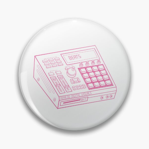 Item preview, MPC Beat Machine Hip Hop Producer Tee (Cyclamen Pink Lines) – Boom Bap Sampler Beatmaker Streetwear T-Shirt designed and sold by analogdigitalvz.