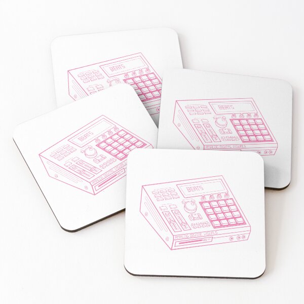 Item preview, MPC Beat Machine Hip Hop Producer Tee (Cyclamen Pink Lines) – Boom Bap Sampler Beatmaker Streetwear T-Shirt designed and sold by analogdigitalvz.
