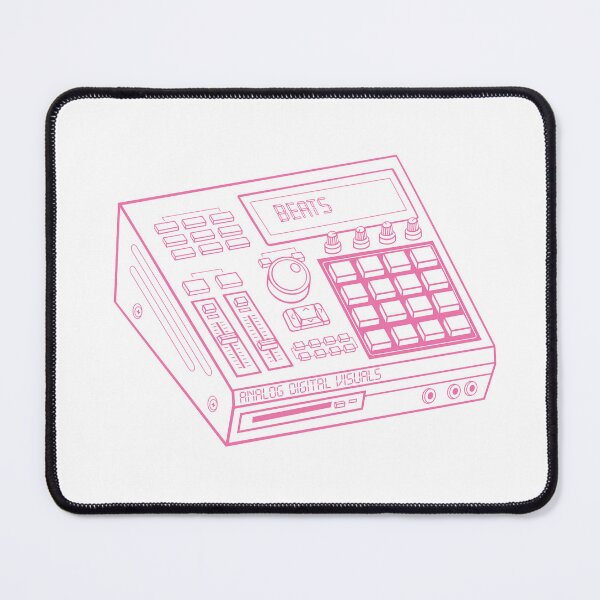 Item preview, MPC Beat Machine Hip Hop Producer Tee (Cyclamen Pink Lines) – Boom Bap Sampler Beatmaker Streetwear T-Shirt designed and sold by analogdigitalvz.