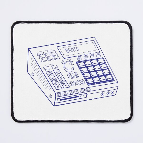 Item preview, MPC Beat Machine Hip Hop Producer Tee (Blue Lines) – Boom Bap Sampler Beatmaker Streetwear T-Shirt designed and sold by analogdigitalvz.