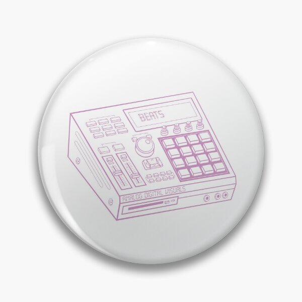 Item preview, MPC Beat Machine Hip Hop Producer Tee (Pastel Violet Lines) – Boom Bap Sampler Beatmaker Streetwear T-Shirt designed and sold by analogdigitalvz.