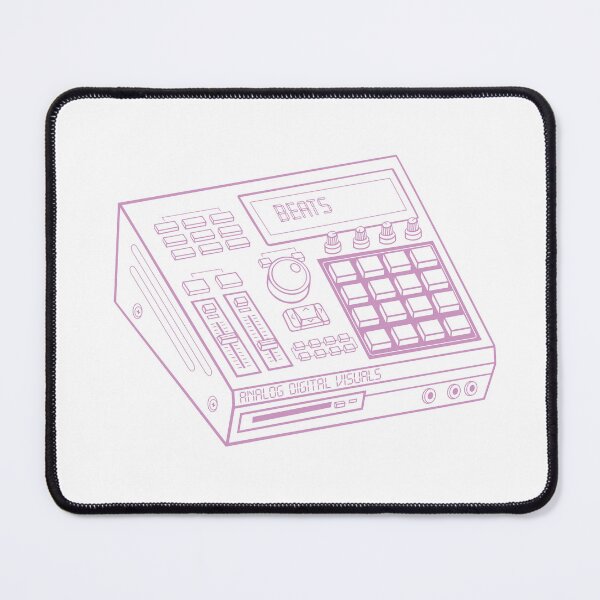 Item preview, MPC Beat Machine Hip Hop Producer Tee (Pastel Violet Lines) – Boom Bap Sampler Beatmaker Streetwear T-Shirt designed and sold by analogdigitalvz.