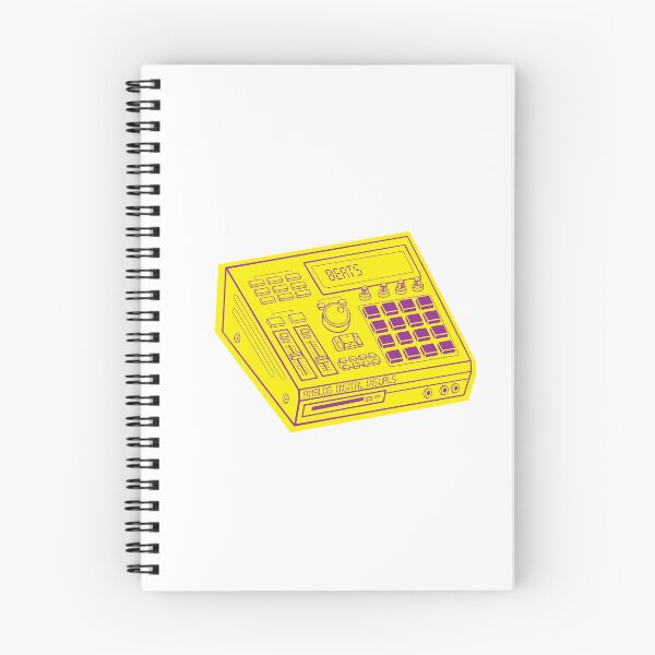 Item preview, MPC Beat Machine Hip Hop Producer Tee (Violet Lines + Yellow Rose Drop Shadow) – Boom Bap Sampler Beatmaker Streetwear T-Shirt designed and sold by analogdigitalvz.