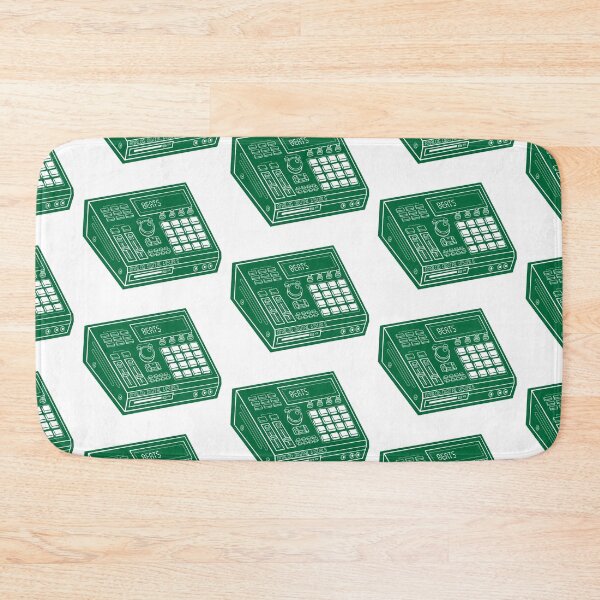 Item preview, MPC Beat Machine Hip Hop Producer Tee (White Lines + Cadmium Green Drop Shadow) – Boom Bap Sampler Beatmaker Streetwear T-Shirt designed and sold by analogdigitalvz.