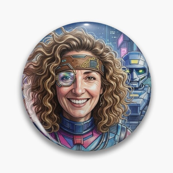 Item preview, Futuristic Auntie Ñanga Cyberpunk Style: Digital Complexity Art designed and sold by KabronX.