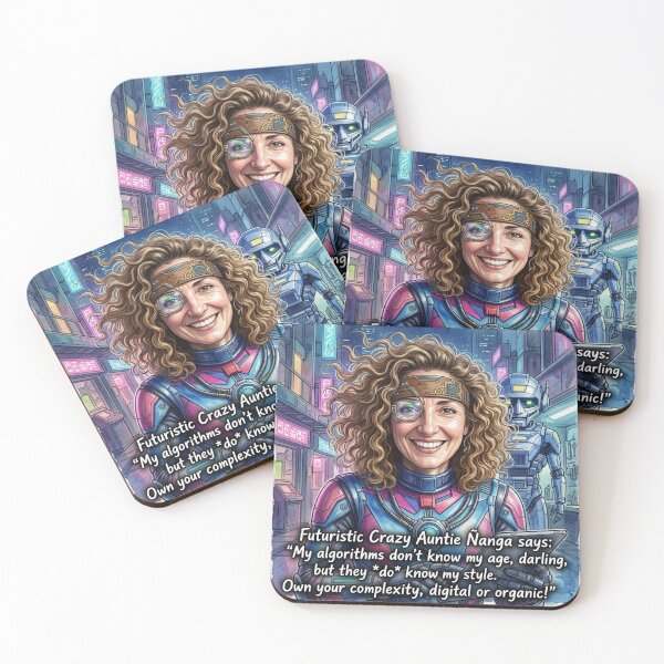 Item preview, Futuristic Auntie Ñanga Cyberpunk Style: Digital Complexity Art designed and sold by KabronX.