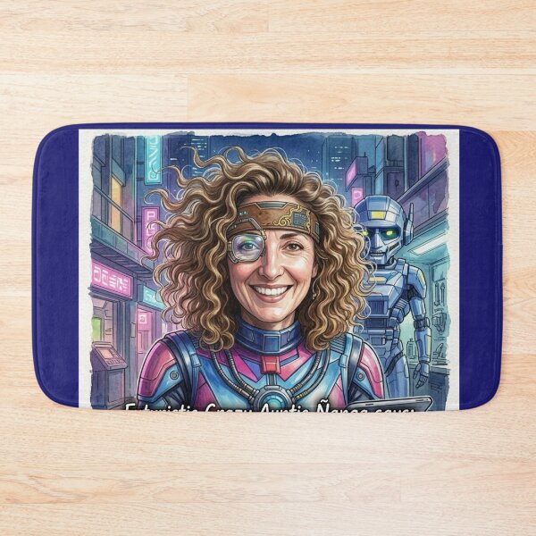Item preview, Futuristic Auntie Ñanga Cyberpunk Style: Digital Complexity Art designed and sold by KabronX.