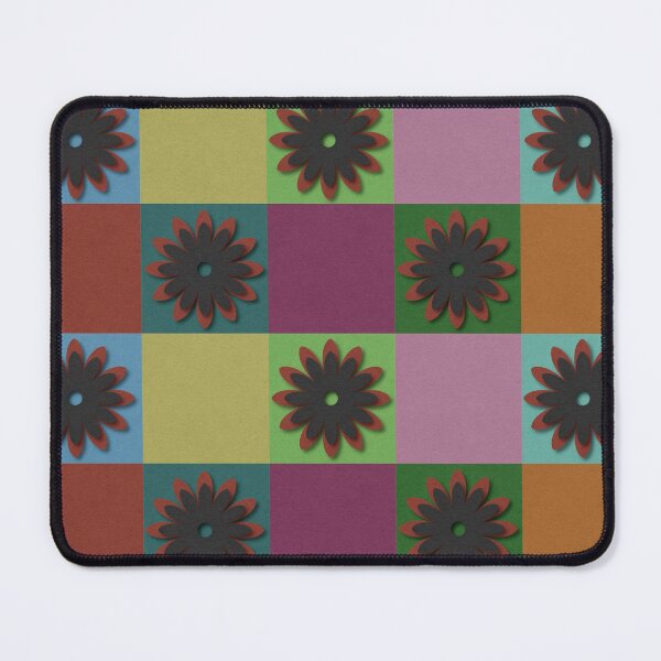 Item preview, Colorful Checkerboard Floral Pattern designed and sold by IntelliMindDesigns.