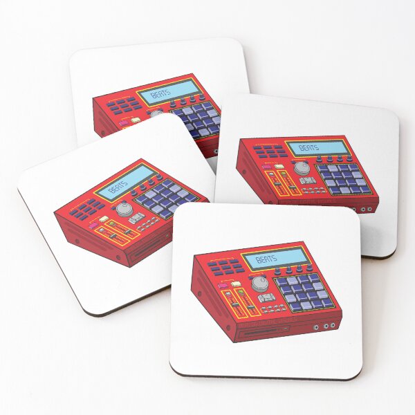 Item preview, MPC Beat Machine Hip Hop Producer Tee (Red + Cosmic Cobalt Colorway) – Boom Bap Sampler Beatmaker Streetwear T-Shirt designed and sold by analogdigitalvz.