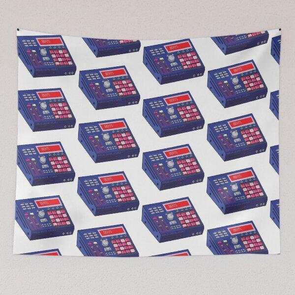 Item preview, MPC Beat Machine Hip Hop Producer Tee (Royal Night + Crimson Colorway) – Boom Bap Sampler Beatmaker Streetwear T-Shirt designed and sold by analogdigitalvz.