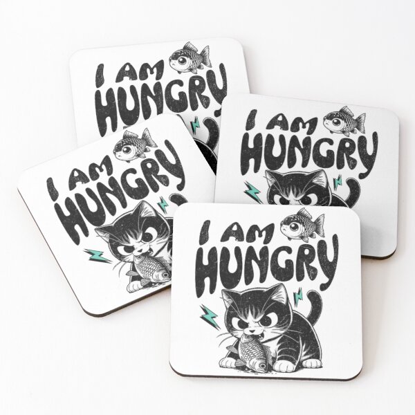 Item preview, I Am Hungry Cat - Funny Feed Me Dramatic Kitten designed and sold by GenZFashion000.
